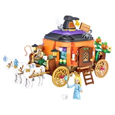 LoZ 南瓜馬車積木 LOZ1134 10.5 x 22 x 11cm 839個, 1盒