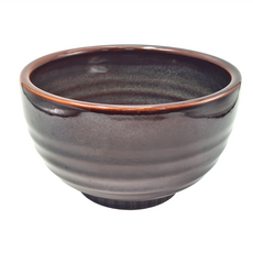 昭和 貽釉7吋井 - 日本製, 紅棕色, 1個