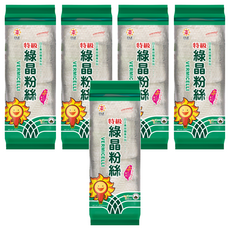 日正食品 特級綠晶粉絲 480g, 低熱量高飽足感，Q彈不軟爛，火鍋料理皆宜, 5包
