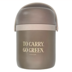 FORUOR 森沐 手提分饗保溫餐桶 FU-SJK1012CF 咖啡色 1.6L餐桶含兩個小內鍋, 1個