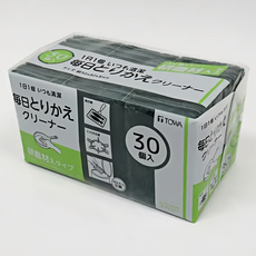 TOWA 東和產業 SCHÖN日本一次性清潔海綿30日研磨劑, 黑色, 30個, 廚房清潔好幫手, 1包