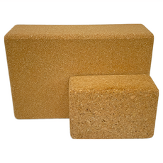 NICOFUN 愛定做 天然軟木瑜珈磚 FYS22157501 軟款 620g, 大號(22.5 x 15 x 7.5cm), 方形天然軟木色, 1個