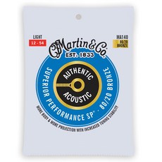 Martin MA140 80/20 青銅 Light 民謠吉他弦, 6組, 青銅色