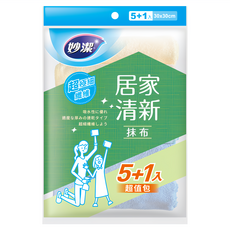 妙潔 居家清新抹布超值包 6個, 1包, 混合色