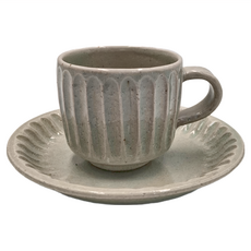 日本製 青瓷手刻咖啡杯組, 1個