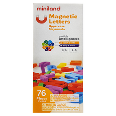miniland 磁性大寫字母組，76入, 1組