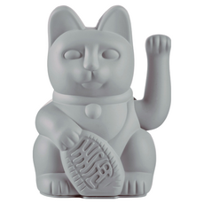 DONKEY 幸運繽紛招財貓, 灰色, 10.5 x 10.5 x 15cm
