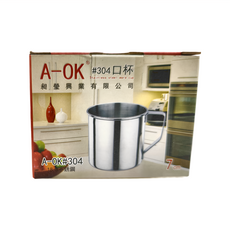 A-OK 304不鏽鋼口杯, 1個, 銀色