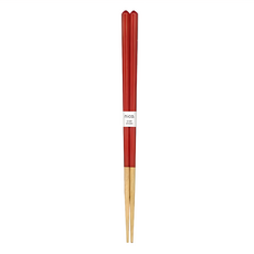 田中箸店 若狹塗漆 八角木筷, 山茶花 紅色, 1雙筷子, 1組