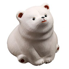 上手家居 療癒動物茶寵擺件/茶具/桌面擺件/紫砂茶寵, 1個, 月望熊