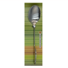 genki bebi 元氣寶寶 大象 Step2幼兒防污湯匙, 耐溫 -30°C~+200°C, 食品級18-8(#304)不鏽鋼, 1支