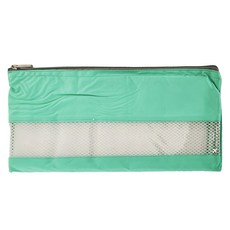 E.City 旅行視窗內衣褲襪小物線材收納袋 25g, 30.5 x 14 x 1cm, 綠色, 1個