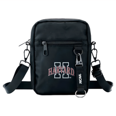 NCAA Harvard 雙logo側背包 黑色, 15 x 20 x 4cm