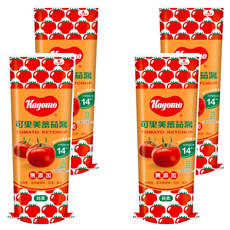 KAGOME 可果美 蕃茄醬，無添加防腐劑、高果糖糖漿、色素、澱粉, 500g, 4瓶