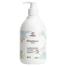 wow wow baby 汪汪寶貝 長毛犬用 甜杏仁油絲質柔順寵物洗毛精, 500ml, 1瓶