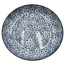 新食器 深盤 陶瓷材質 耐溫範圍-5~140度, 7吋, 古染梅, 1個