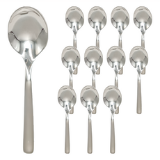 德國WMF BASE 2300系列 刀叉匙-小茶匙 Demi-Tasse Spoon 30 x 40 x 30, 銀色, 12支