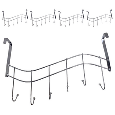 波浪門後六鉤, 鐵線鍍鉻材質, 408, 5個
