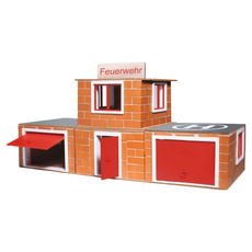 teifoc DIY益智磚塊建築玩具 消防總署, 德國製造, 220塊磚塊, 1組
