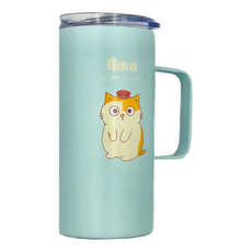 收納王妃 黃阿瑪 極簡風保溫杯, 阿瑪, 480ml, 1個