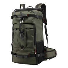 卡卡 三用登山包 加大號 50L大容量, 軍綠色, 33 x 18 x 57cm