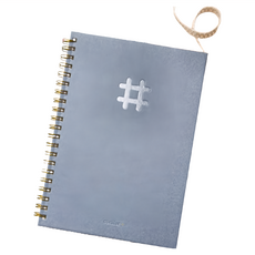 conifer 綠的事務 仙蹤特調系列 方格筆記本, 25K/A5 尺寸, 128頁, 藍色(天空之靛), 1本