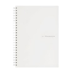 maruman MNEMOSYNE 軟皮7mm橫線筆記本, 灰白色, 1本