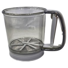 手持麵粉雙層過濾器 附蓋, 15.6 x 10.8 x 11.9cm, 1個