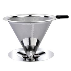 免濾紙不鏽鋼咖啡過濾器, 600ml, 單品, 1個