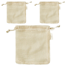 comet Home 棉質起泡網, 自然色, 3個