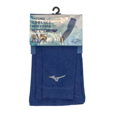 MIZUNO 美津濃 冰涼運動袖套 32TYAG0120, 藍銀色, 1個