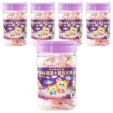 聰明虎 DHA魚油+綜合水果QQ軟糖, 水果口味, 營養豐富, 150g, 5罐