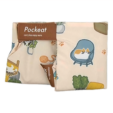 agooday 好日子 Pockeat 環保食物袋 小食袋, 我們家, SCPA浪貓公益款, 1個