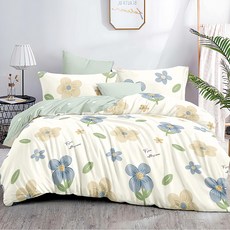 FOCA 韓風設計100%精梳棉三件式薄枕套床包組獨立筒 適用床高35公分