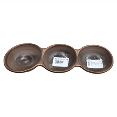 銅彩丸三品皿, 日本製造, XL10104-16, 1個