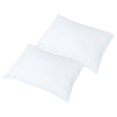 Begozani 拉鍊式雲朵枕芯 100%聚酯纖維 韓國製造, 40*60cm, 白色, 2個