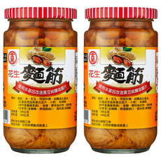 金蘭花生麵筋 嚴選雲嘉南飽滿花生, 396g, 2罐