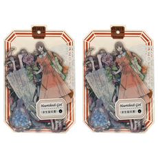 infeelME 暖空紙品 心動女孩貼紙包 PET材質 155 x 88mm 30枚入, 餘生皆歡喜 多色, 2組