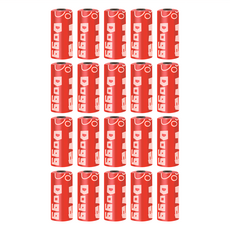 毛皇上 寵物撿便袋 加厚款, 1組, 20捲, 紅色