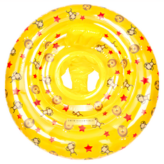 SWIM ESSENTIALS 嬰幼兒充氣坐式泳圈, 黃色卡通圖案, 馬戲團, 1個