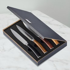 Philippi 經典原木柄牛排刀4件組 附收納盒, 1組, 木頭色