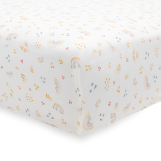 little unicorn 絲柔超彈床包 竹纖維, 彩虹雨點, 1個