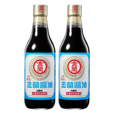 KIMLAN 金蘭 淡色醬油，適合白肉、海鮮料理，非基因改造黃豆, 590ml, 2瓶
