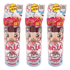 EARTH 地球製藥 ONPO 溫泡 入浴香氛Q泡泡 草莓, 兒童用玩具型, 添加乳木果油及荷荷芭油保濕成分, 160ml, 3瓶