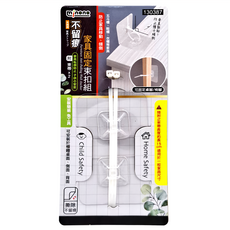 minono 米諾諾 不留痕家具固定束扣組, 1組, 白色