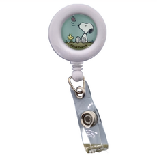 PEANUTS 史努比SNOOPY 小日子 伸縮易拉扣 SADC70-1 2個, 淺藍色