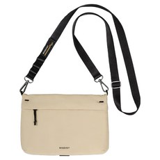 SwitchEasy 魚骨牌 MAGEASY 2L Sacoche 機能掛繩隨行包, 沉穩黑 + 細沙杏, 1個