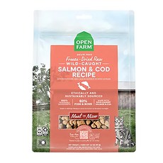 OPEN FARM 貓用凍乾生食餐, 雙鮮鮭鱈, 99g, 1包