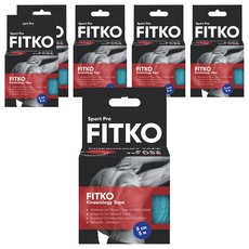 FITKO 飛客 肌力貼 運動型升級款, 防水，高延展性，透氣，5cm x 5m, 1捲, 6盒