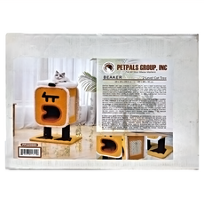 PetPals 玉子燒怪 貓窩 2層，附劍麻抓板, 1盒, 49 x 39 x 76cm